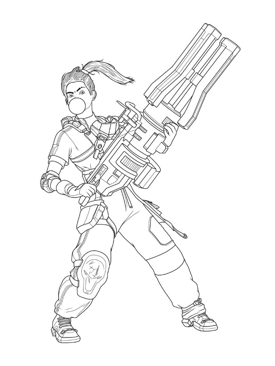 Apex Legends Rampart da colorare