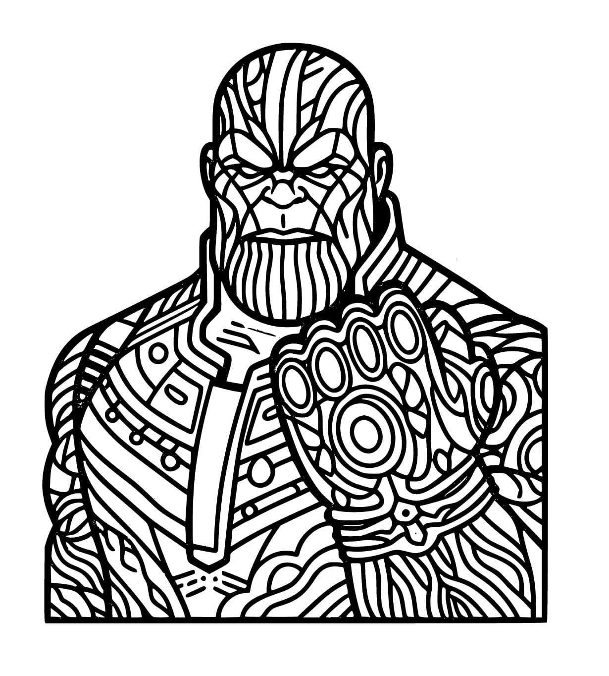 Arte di Thanos da colorare