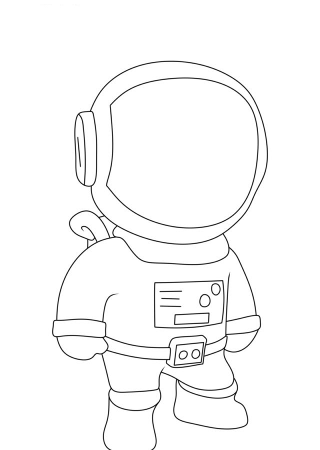 Astronauta di Stumble Guys da colorare