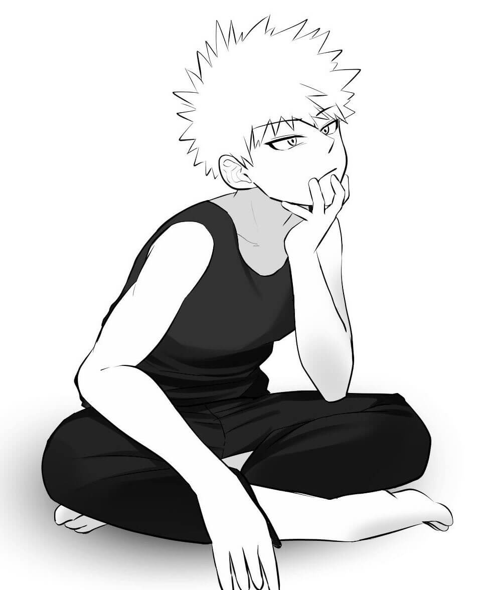 Bakugo Katsuki da colorare