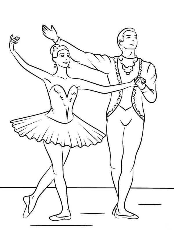 Balletto classico da colorare