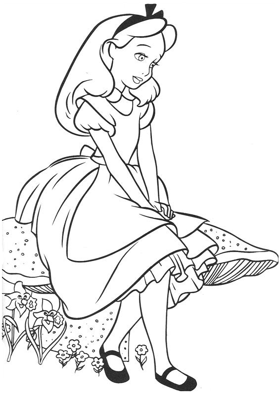 Bella Alice da colorare