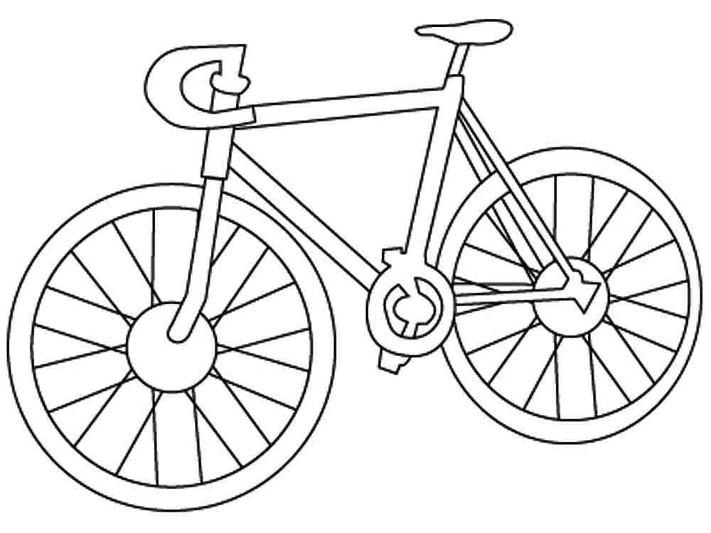 Bici da turismo da colorare