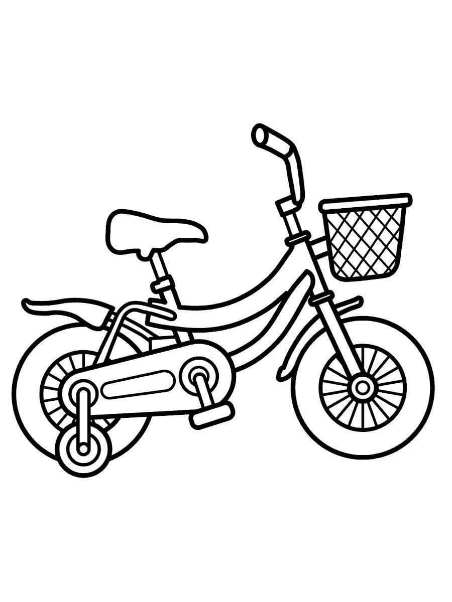 Bicicletta bambini da colorare