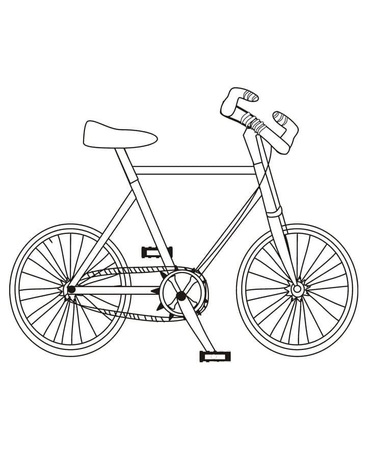 Bicicletta per bambini gratis da colorare