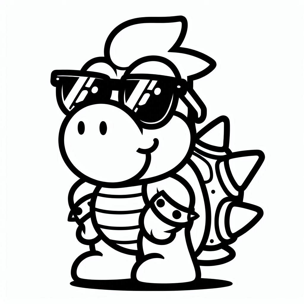 Bowser incredibile da colorare