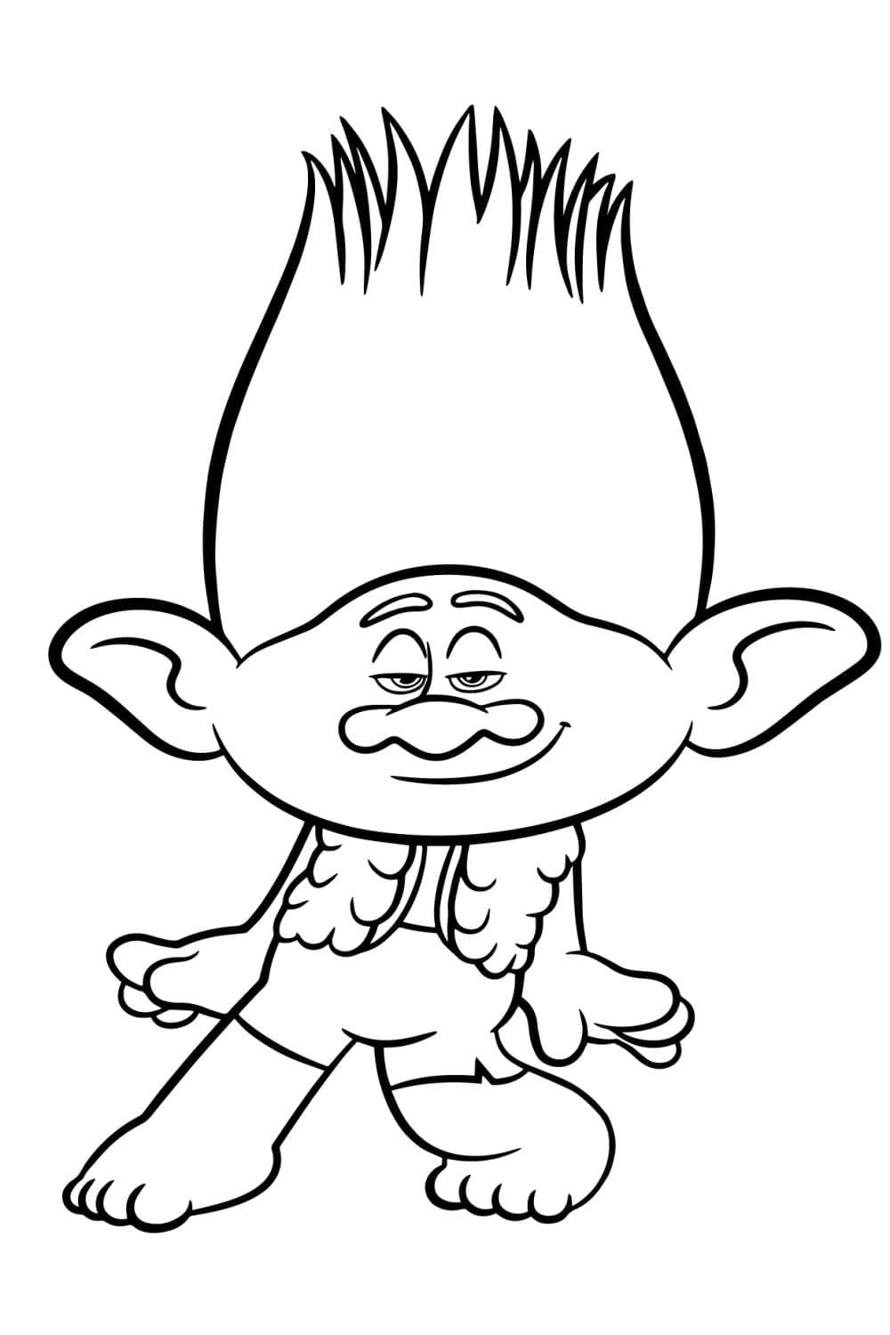 Branch da Trolls da colorare