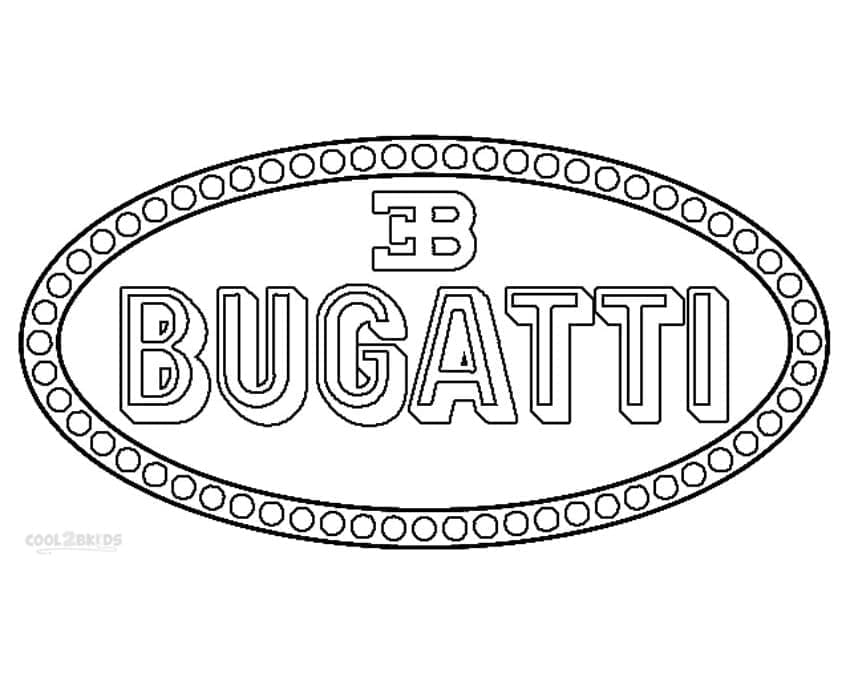 Bugatti Logo da colorare