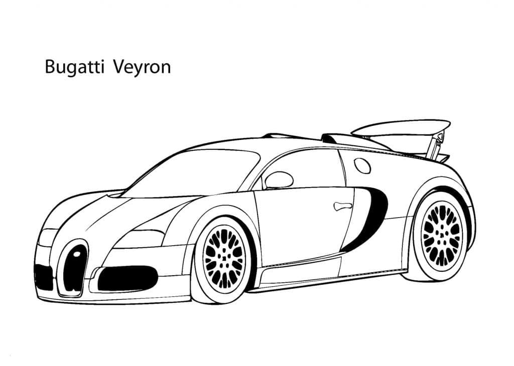 Bugatti Veyron da colorare