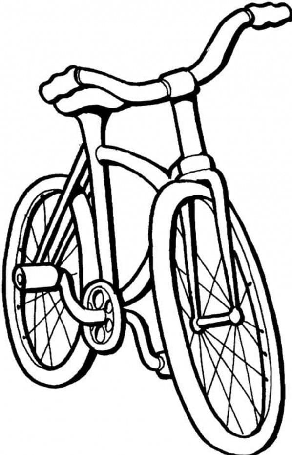 Buona bicicletta da colorare