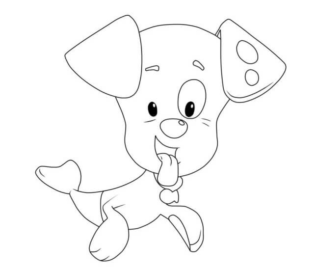 Cane Bubble Guppies da colorare