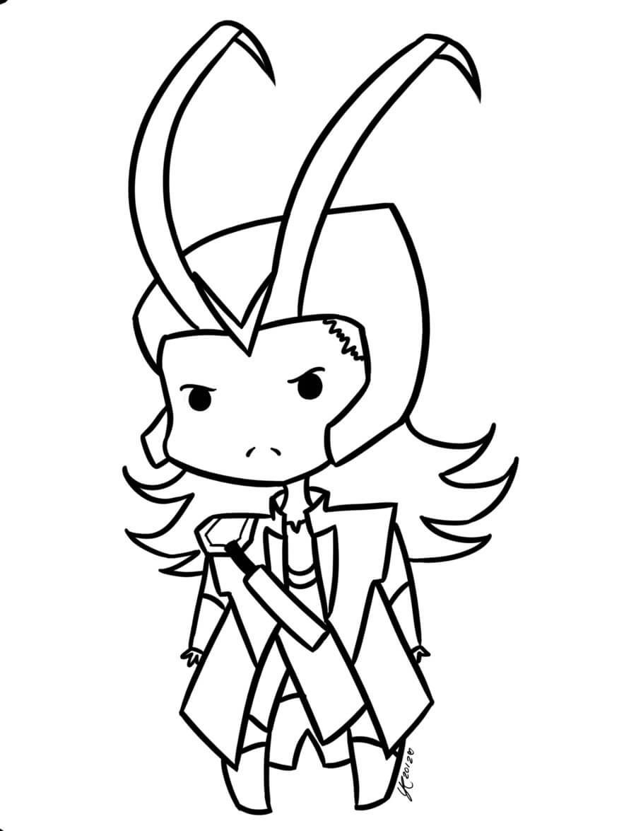 Chibi Loki da colorare