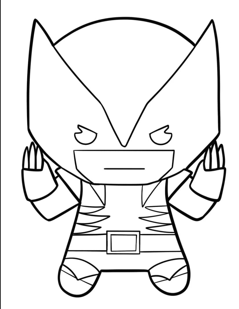 Chibi X-Men da colorare