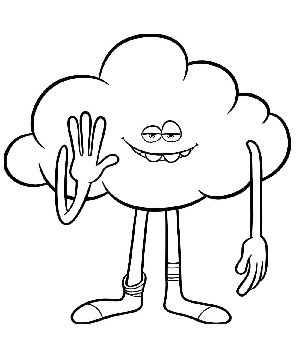 Cloud Guy da Trolls da colorare
