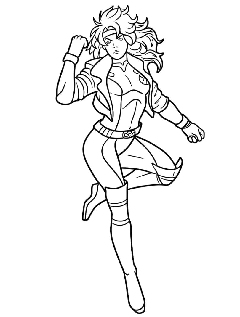 Costume da X-Men da colorare