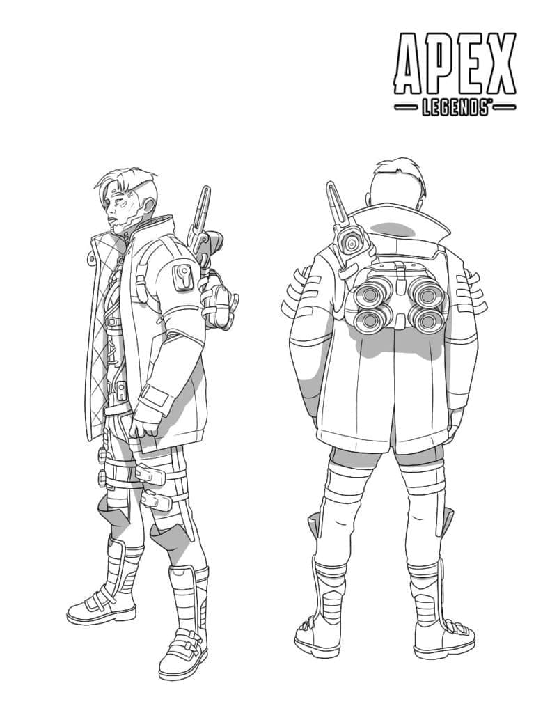 Crypto di Apex Legends da colorare