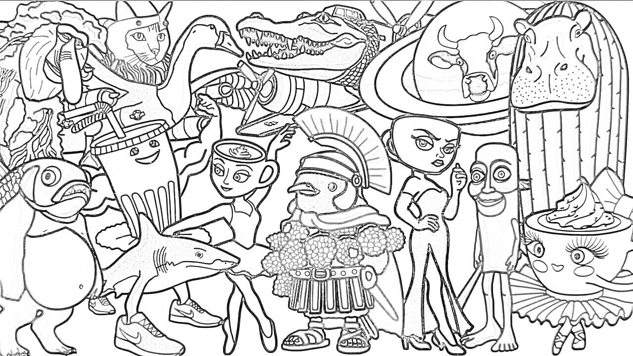 Disegna personaggi Italian Brainrot 