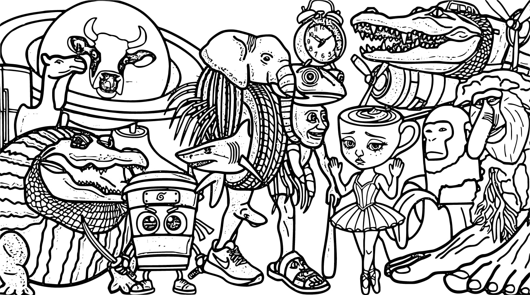 Disegna personaggi in Italian Brainrot 
