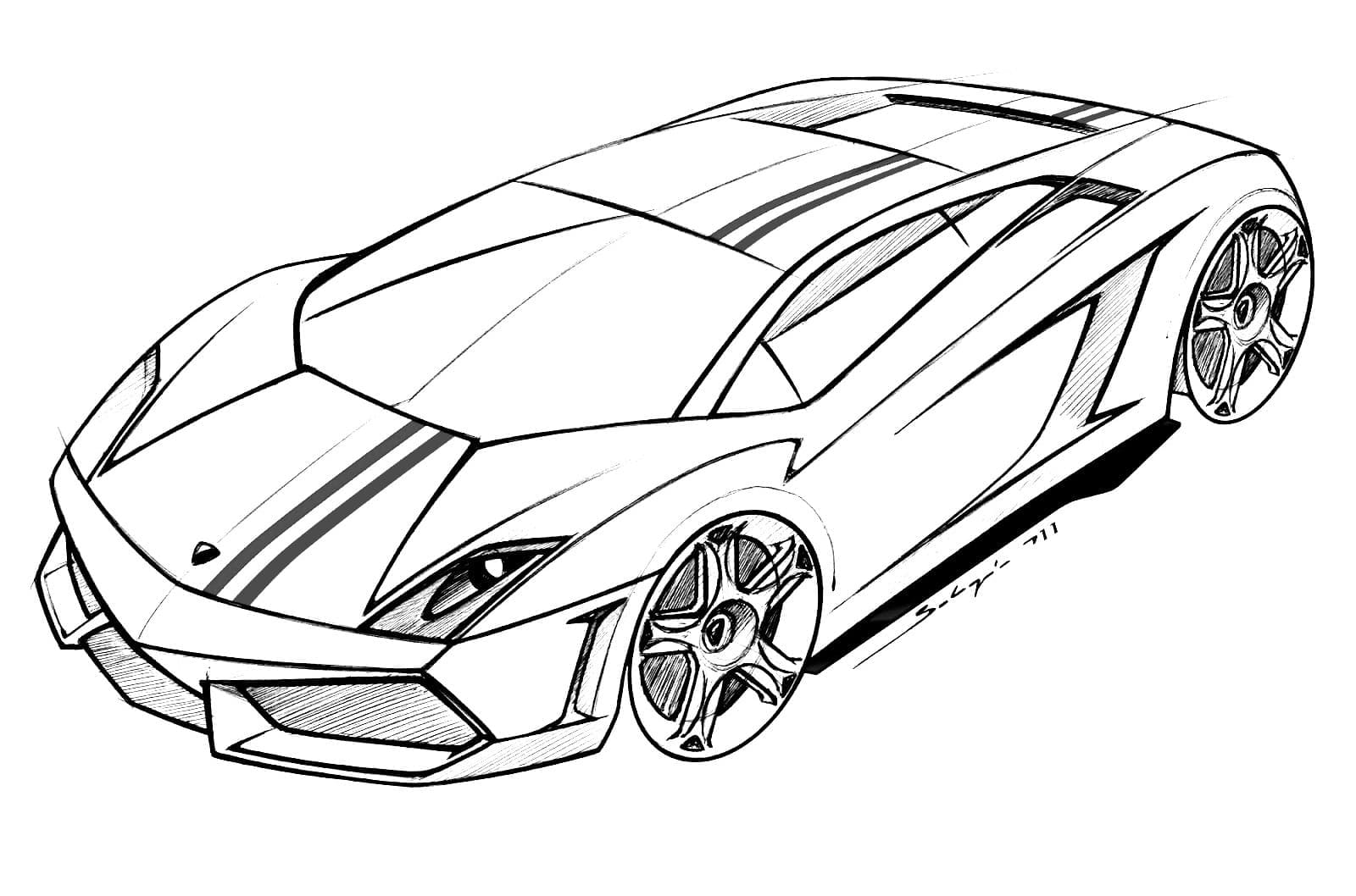 Disegno Lamborghini da colorare