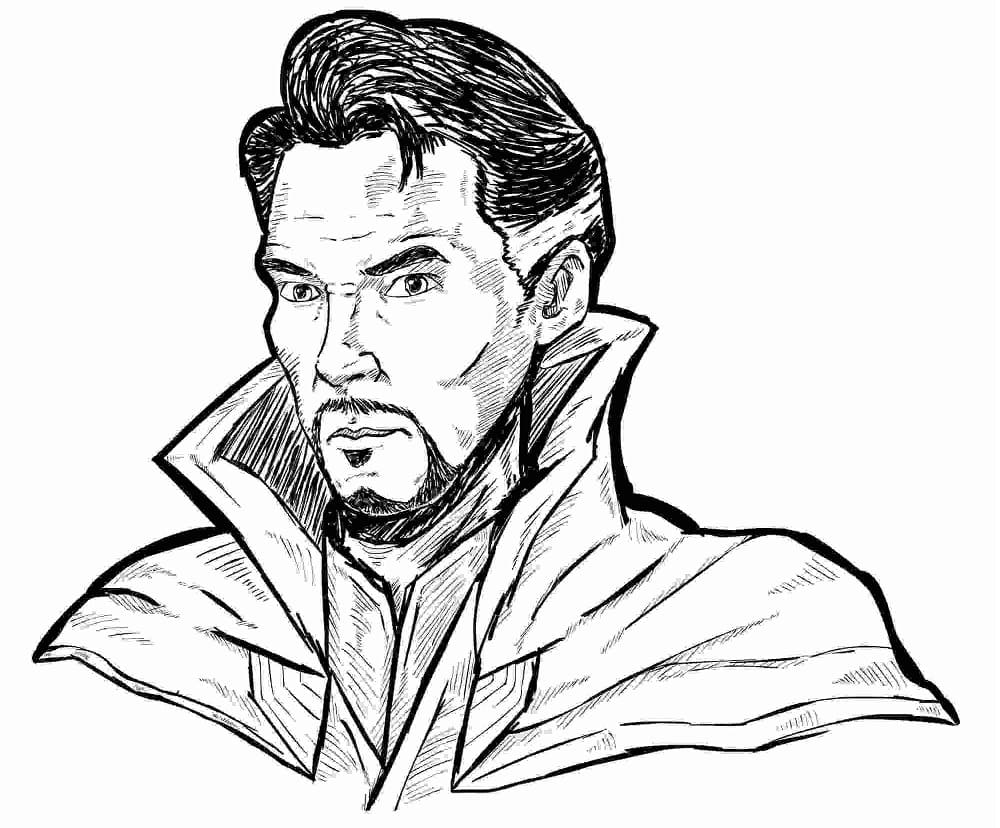 Disegno del Doctor Strange da colorare