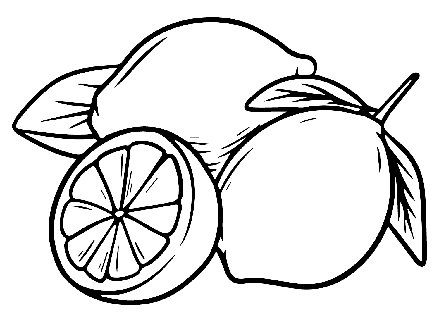 Disegno di limoni da colorare