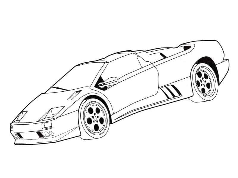 Disegno fantastico di Lamborghini da colorare