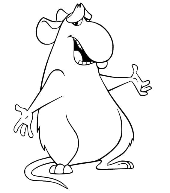 Django di Ratatouille da colorare