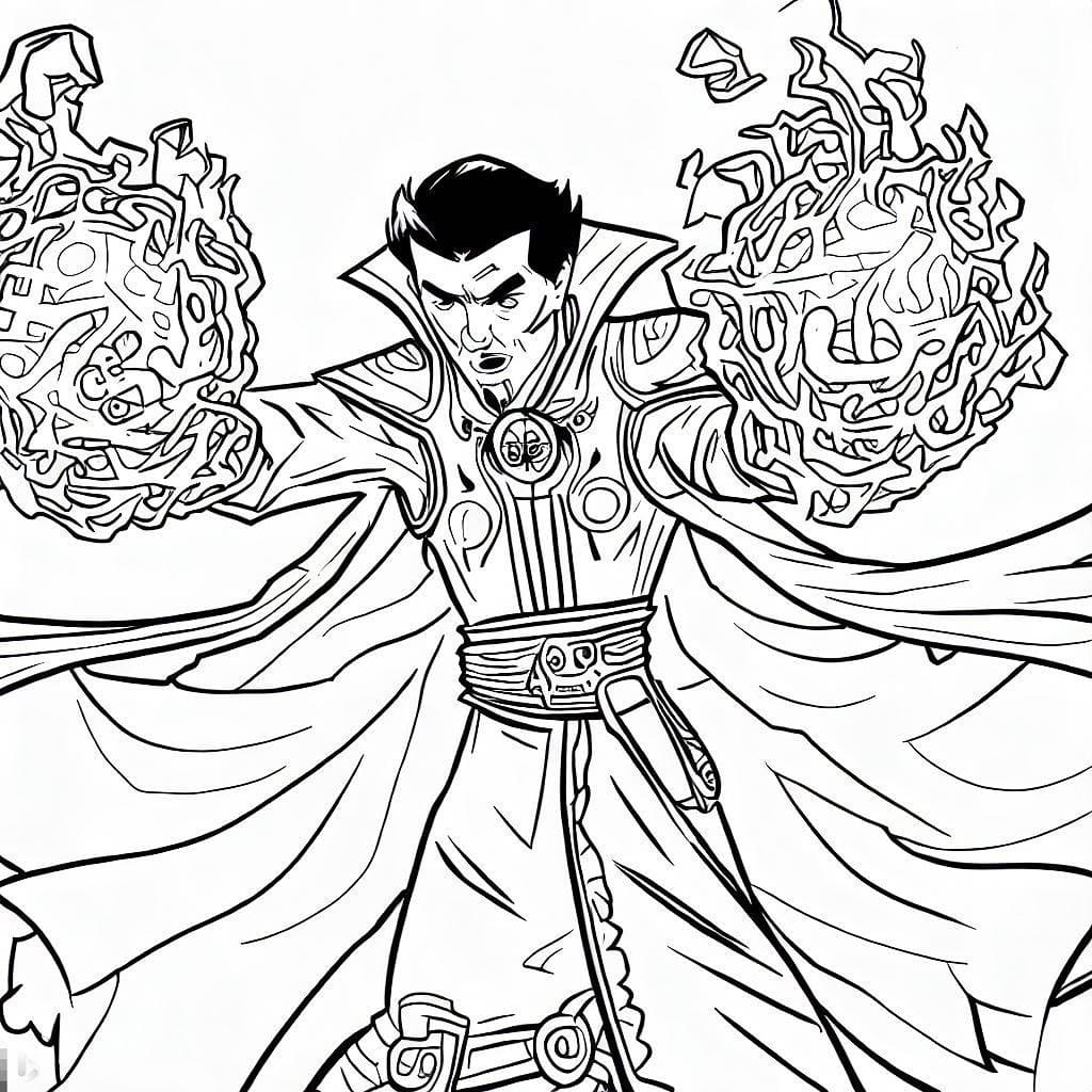 Doctor Strange e il potere magico da colorare