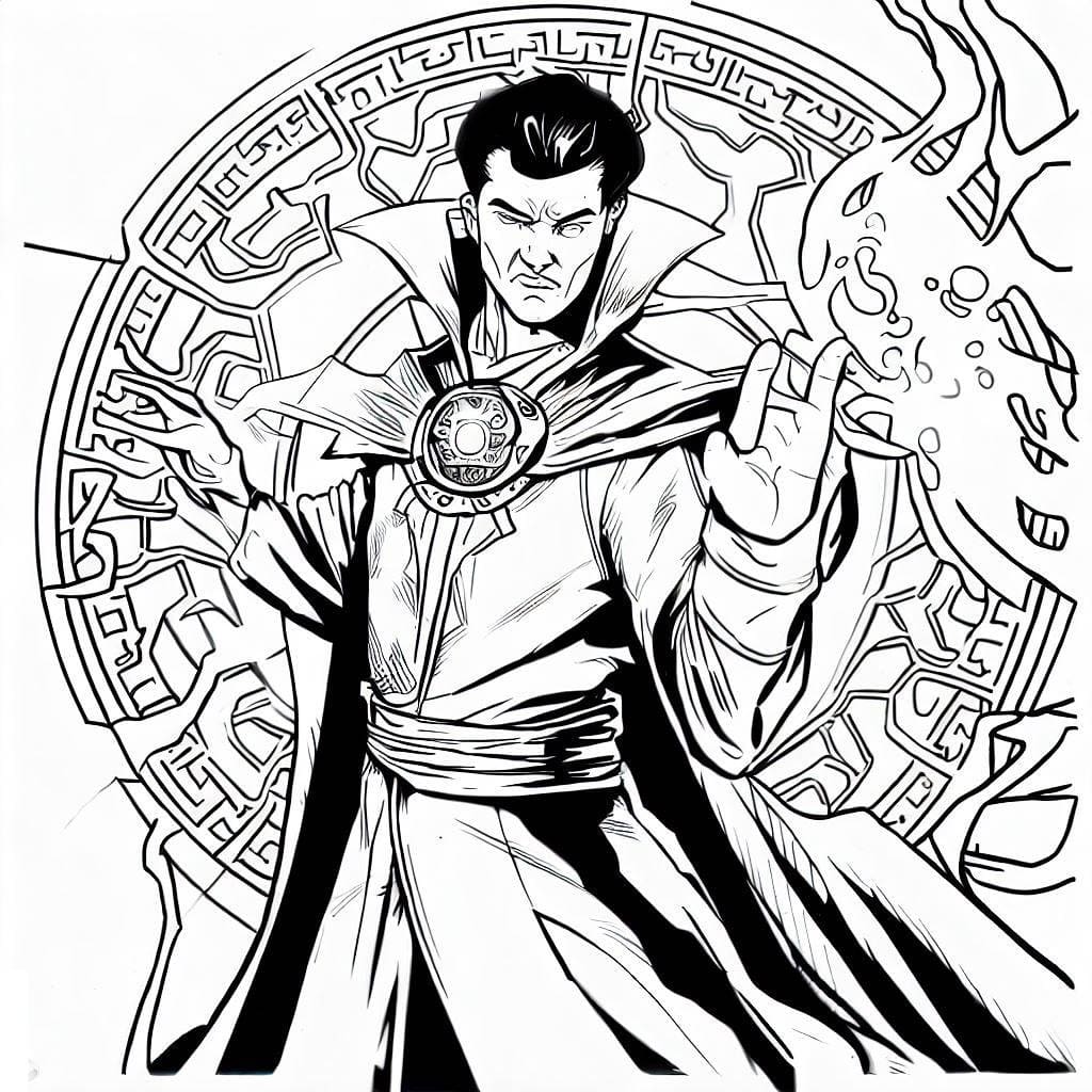 Doctor Strange stampabile da colorare