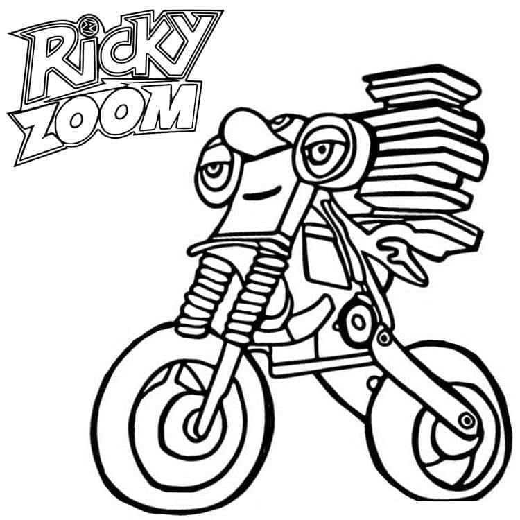 Don Hoopla di Ricky Zoom da colorare