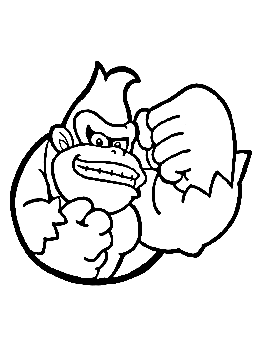 Donkey Kong stampabile gratis da colorare
