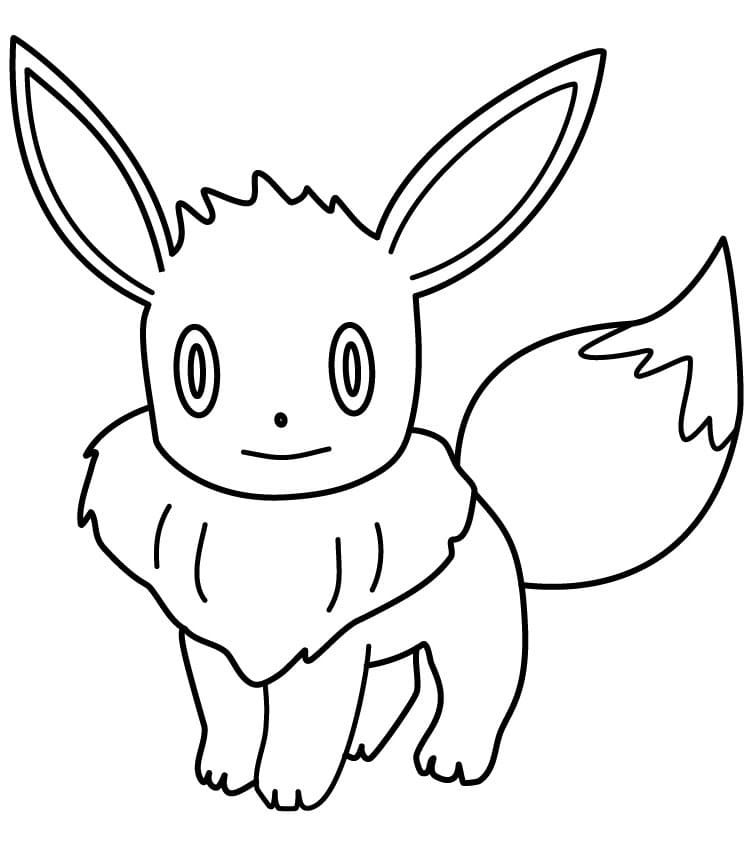 Eevee è confuso. 1 da colorare