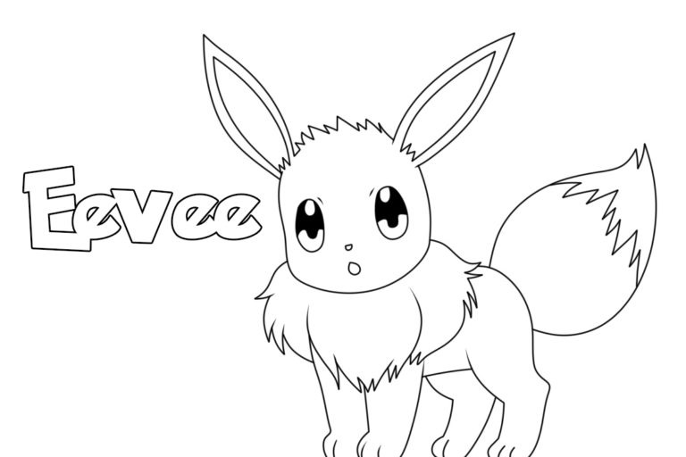 Eevee pagina da colorare. da colorare