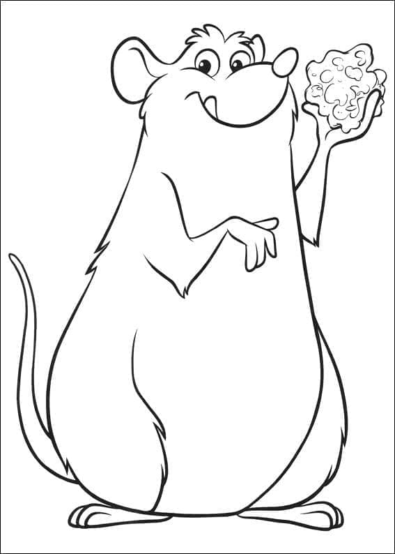 Emile Ratatouille da colorare