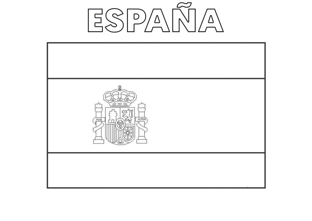 Espanjan lipun kauneus da colorare