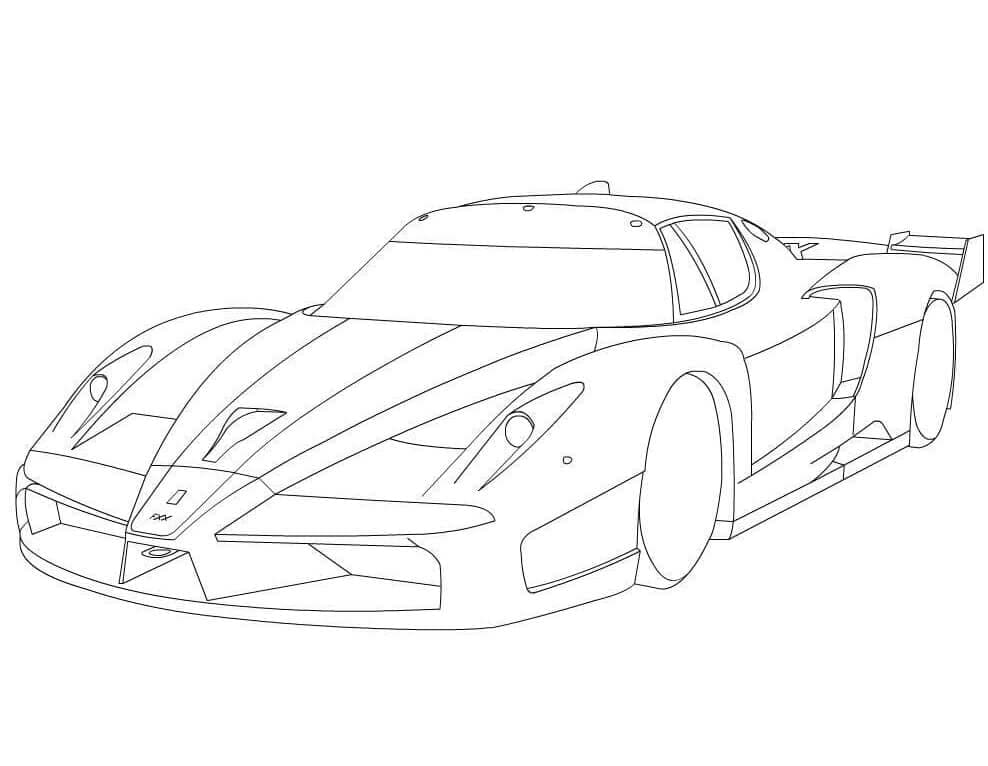 Ferrari Fxx da colorare