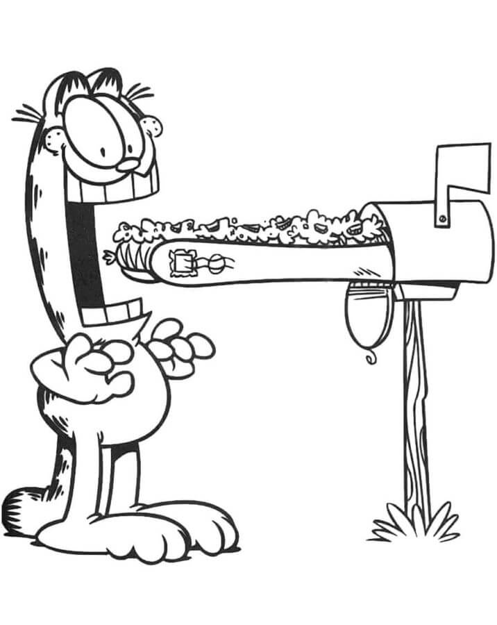 Garfield di base da colorare