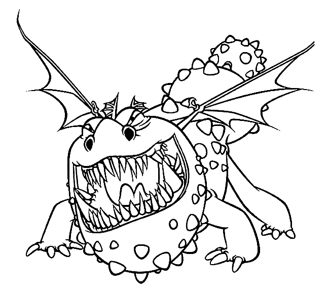 Gronckle Dragon Trainer da colorare