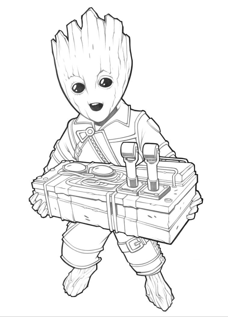 Groot stampabile da colorare