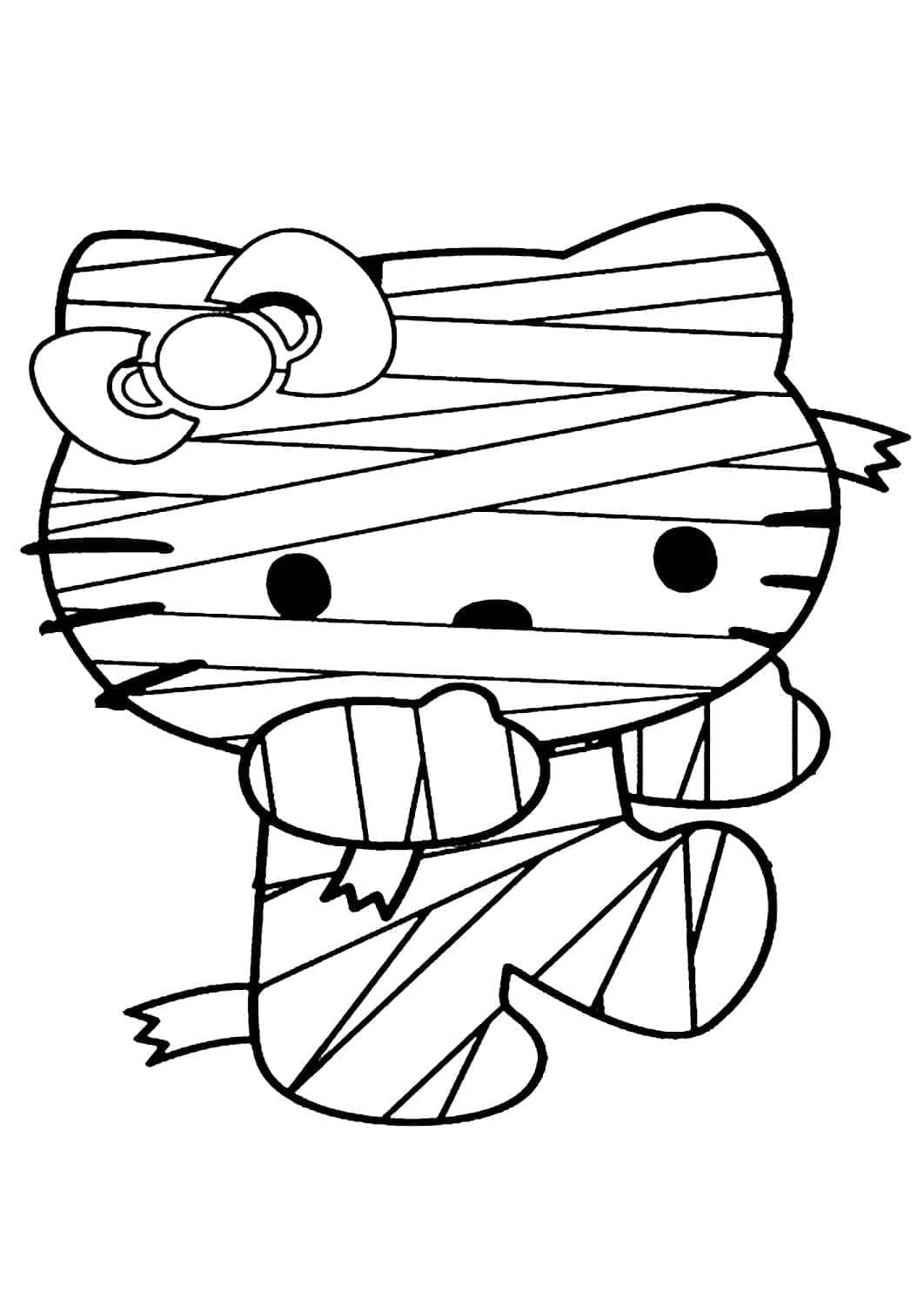 Hello Kitty Mamma da colorare