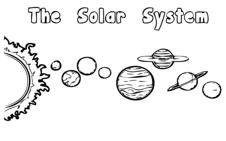 I pianeti e i loro satelliti da colorare