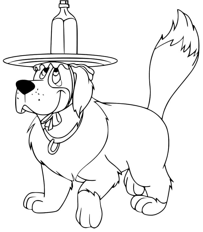 Il cagnolino di Peter Pan da colorare