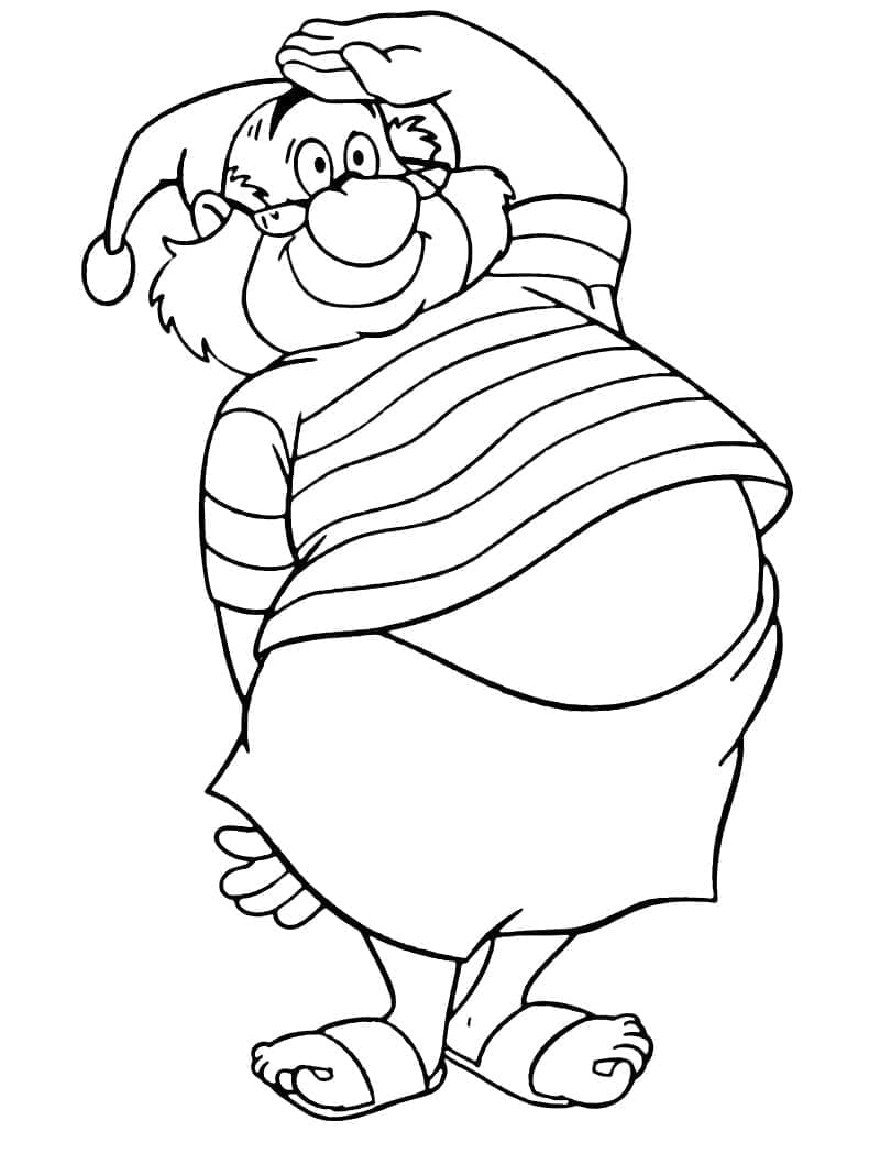 Il divertente signor Smee da colorare