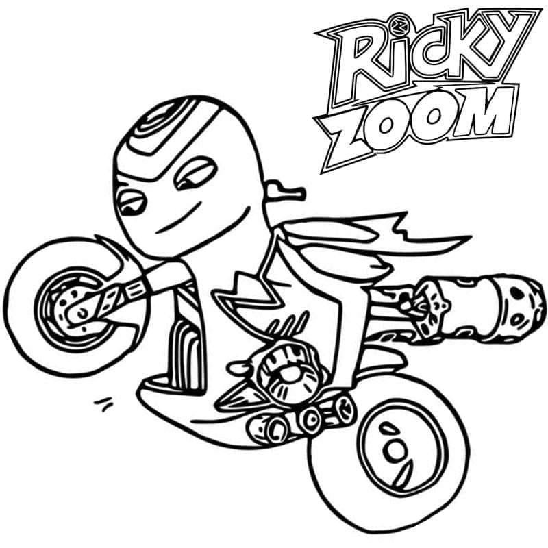 Il fantastico Ricky Zoom da colorare