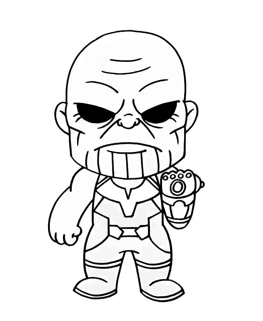 Il piccolo Thanos da colorare
