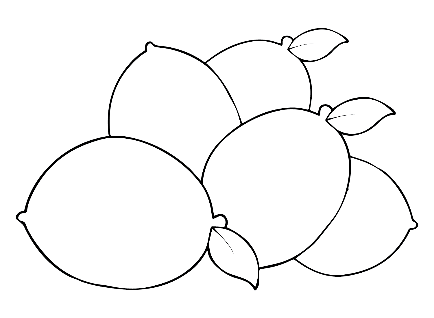 Immagine di limoni da colorare