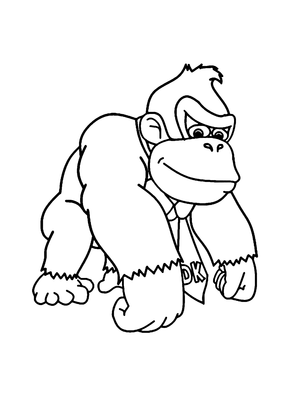 Immagini Donkey Kong da colorare