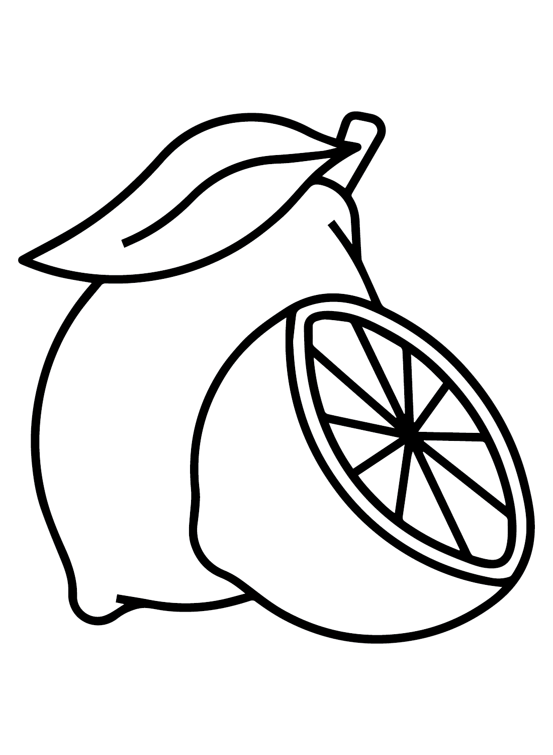 Immagini di limoni da colorare