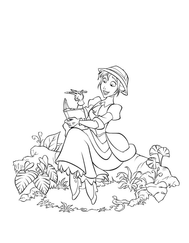 Jane di Tarzan Disney da colorare