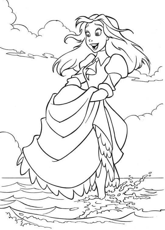 Jane di Tarzan da colorare